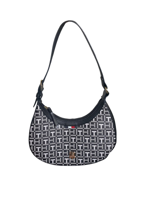 Bolso Tommy Hilfiger Monograma en Blanco y Negro