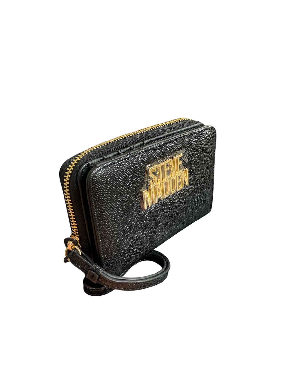 Cartera Steve Madden Negra con Cierre Zip