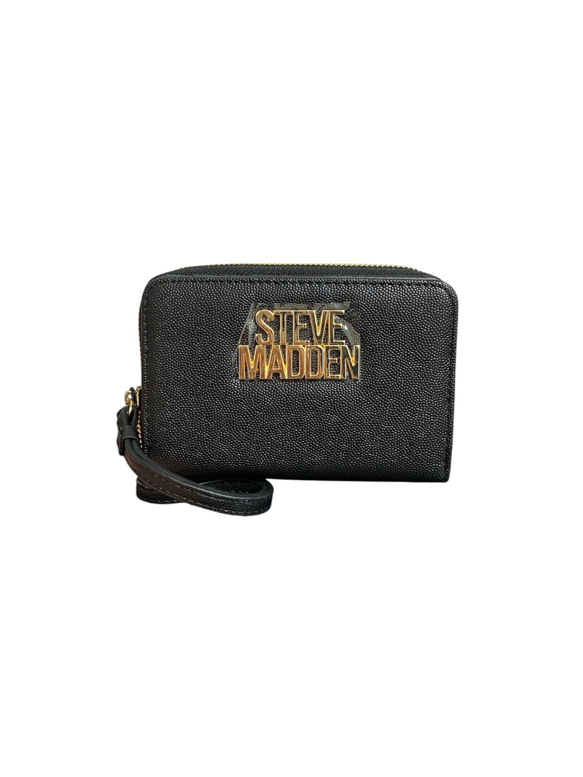 Cartera Steve Madden Negra con Cierre Zip