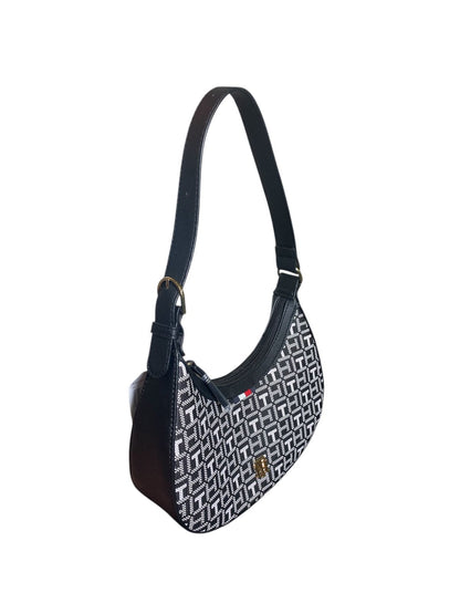 Bolso Tommy Hilfiger Monograma en Blanco y Negro