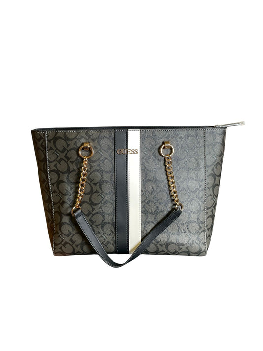Bolsa Tote GUESS Monograma Negra