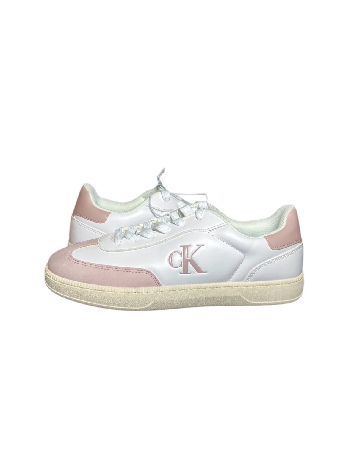 Tenis Calvin Klein White & Rose - TALLA 7.5 USA DAMA