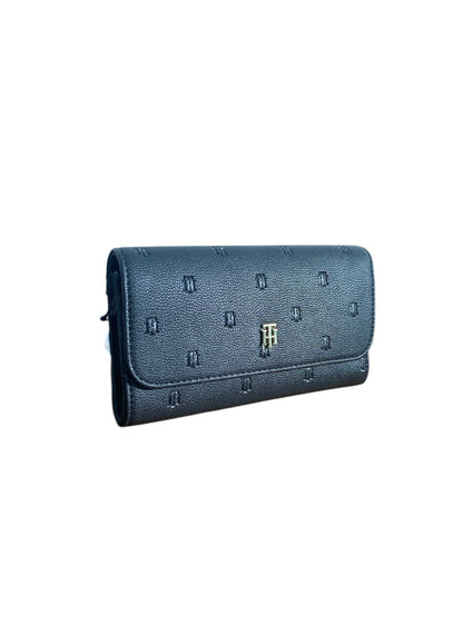 Cartera Tommy Hilfiger Monogram Negro – Sofisticación en cada detalle