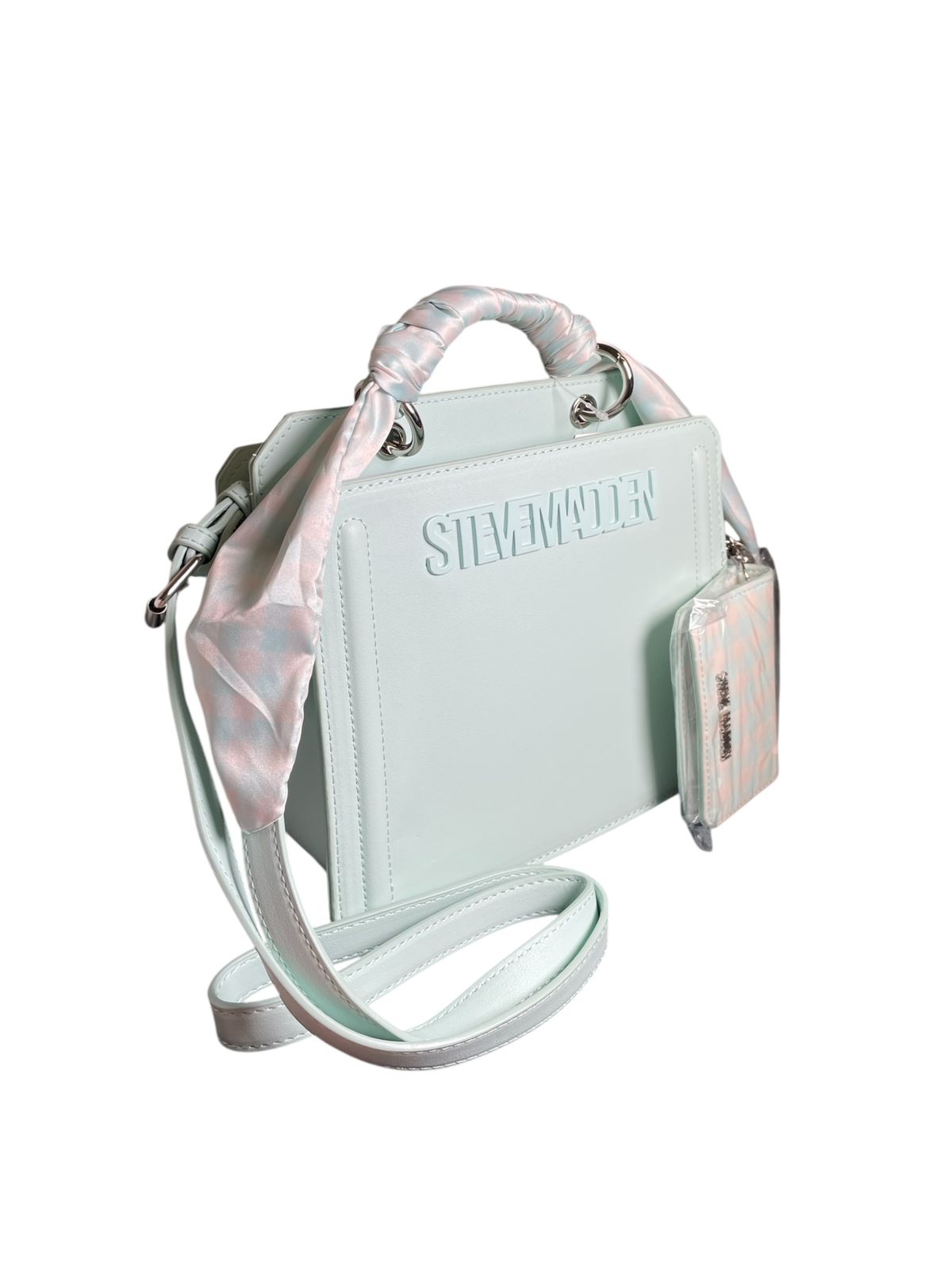 Bolso Steve Madden con Pañuelo y Monedero – Edición Viral Pastel